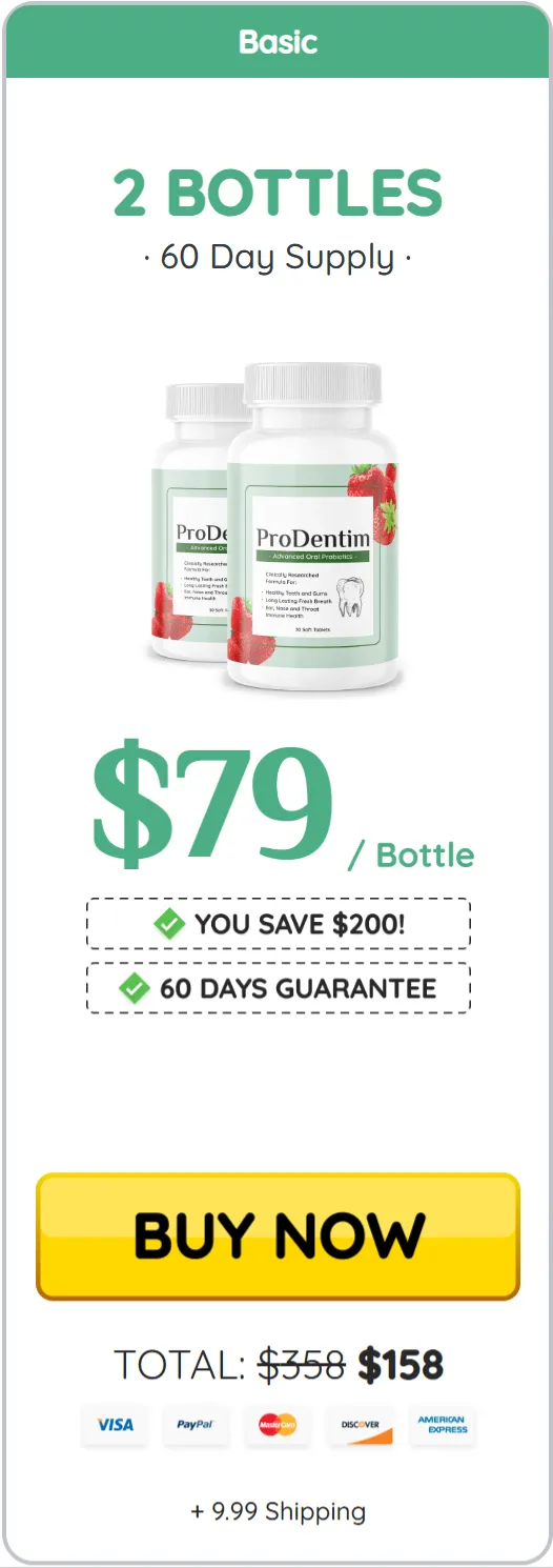 ProDentim price 2 bottle